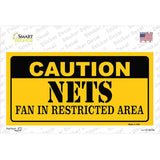 Caution Nets Fan Novelty Sticker Decal