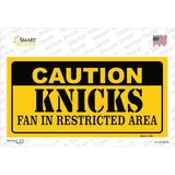 Caution Knicks Fan Novelty Sticker Decal