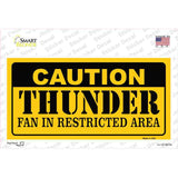 Caution Thunder Fan Novelty Sticker Decal
