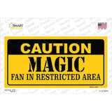 Caution Magic Fan Novelty Sticker Decal