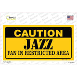 Caution Jazz Fan Novelty Sticker Decal