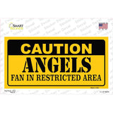 Caution Angels Fan Novelty Sticker Decal