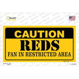 Caution Reds Fan Novelty Sticker Decal