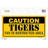 Caution Tigers Fan Novelty Sticker Decal