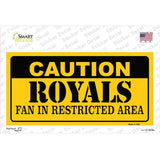 Caution Royals Fan Novelty Sticker Decal