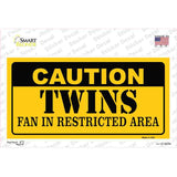 Caution Twins Fan Novelty Sticker Decal