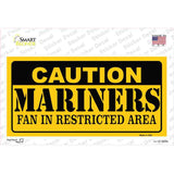 Caution Mariners Fan Novelty Sticker Decal