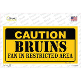 Caution Bruins Vanity Novelty Sticker Decal