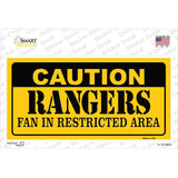 Caution Rangers Novelty Sticker Decal