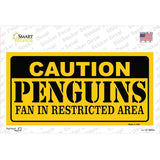 Caution Penguins Novelty Sticker Decal