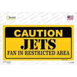 Caution Jets Hockey Novelty Sticker Decal