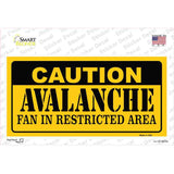 Caution Avalanche Novelty Sticker Decal