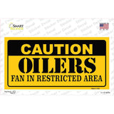 Caution Oilers Novelty Sticker Decal