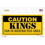Caution Kings Novelty Sticker Decal