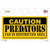 Caution Predators Novelty Sticker Decal