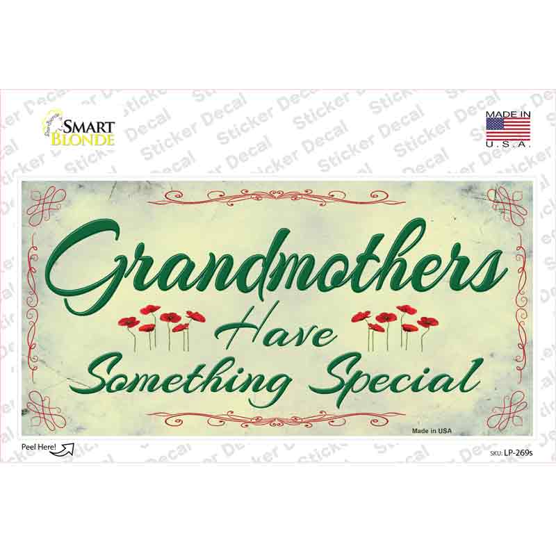 Grandmothers Something Special Novelty Sticker Decal