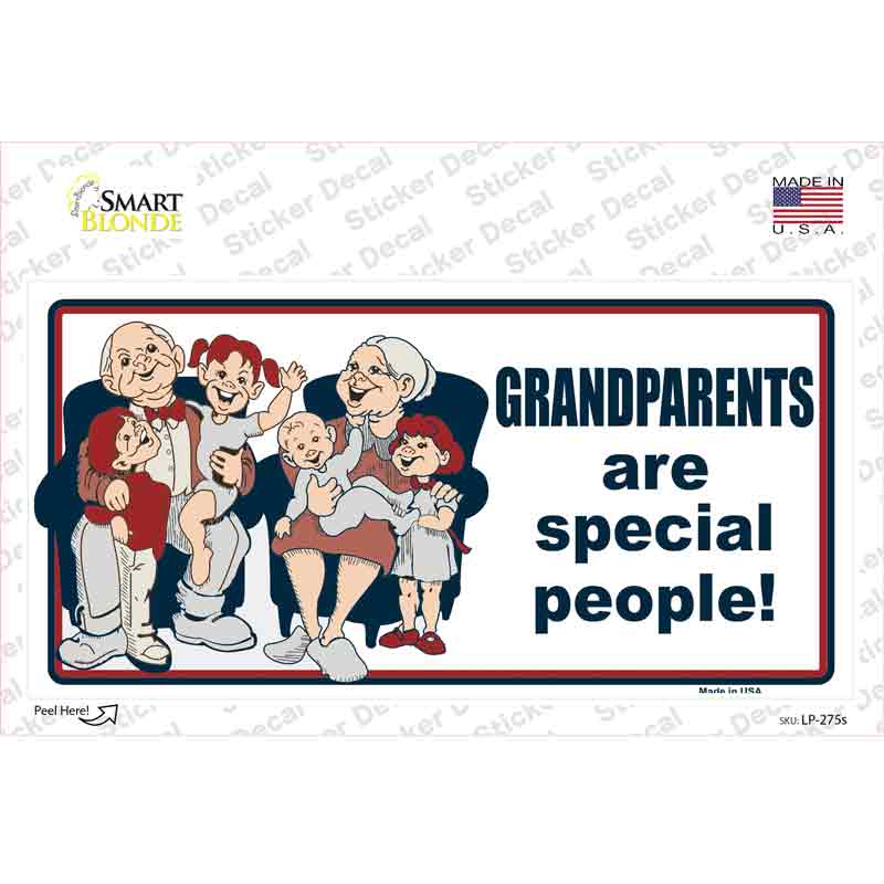 Grandparents Are Special People Novelty Sticker Decal