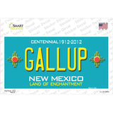 Gallup New Mexico Teal Novelty Sticker Decal