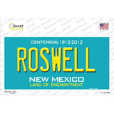 Roswell New Mexico Teal Novelty Sticker Decal