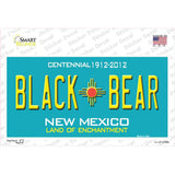 Black Bear New Mexico Teal Novelty Sticker Decal