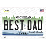 Best Dad Michigan State Novelty Sticker Decal
