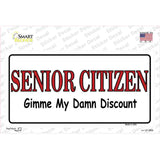 Senior Citizen Discount Novelty Sticker Decal