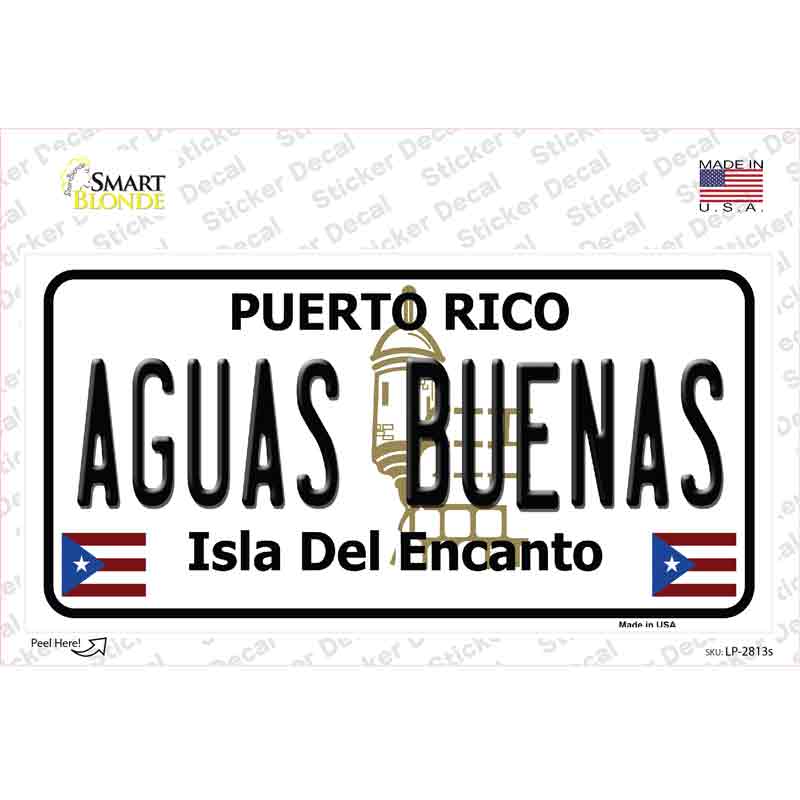 Aguas Buenas Puerto Rico Novelty Sticker Decal