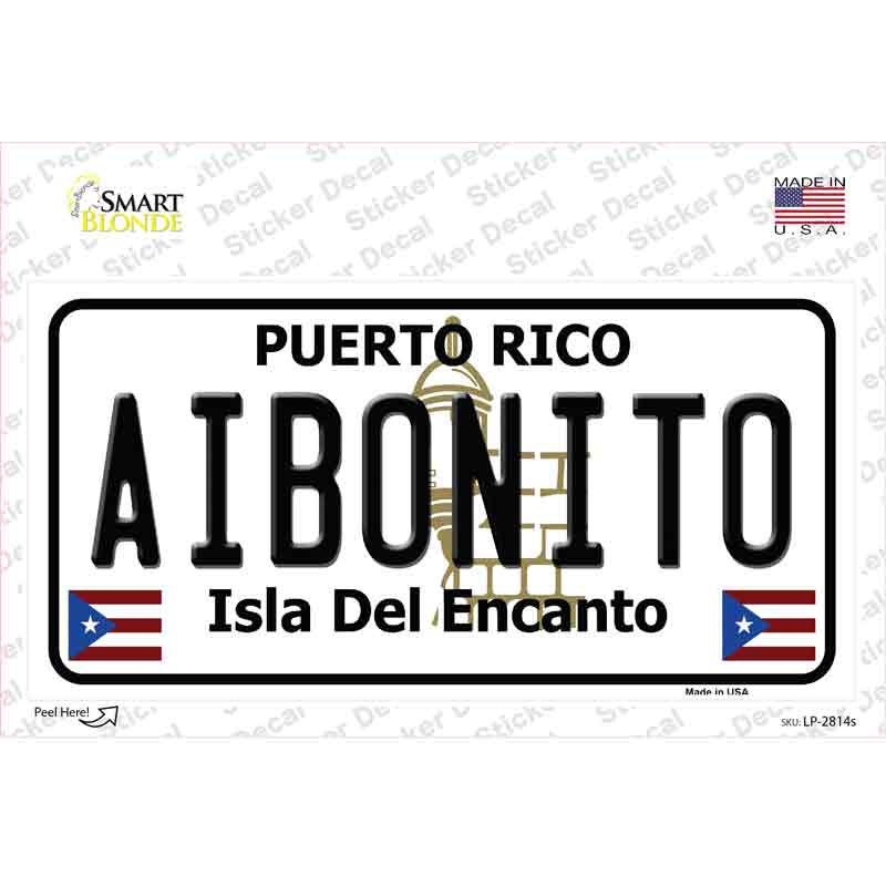 Aibonito Puerto Rico Novelty Sticker Decal