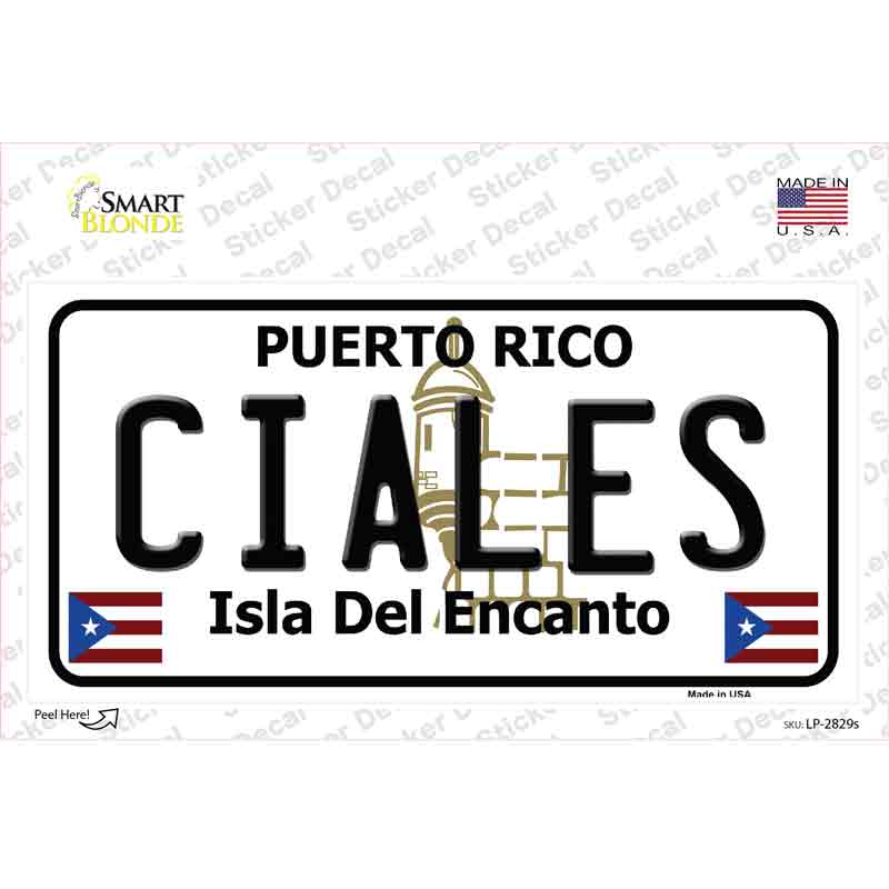 Ciales Novelty Sticker Decal