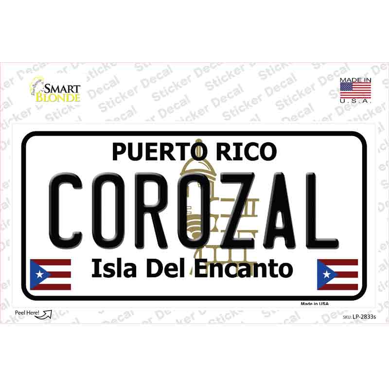 Corozal Novelty Sticker Decal