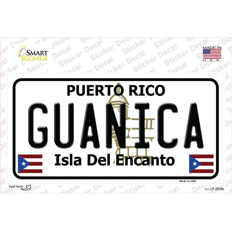 Guanica Puerto Rico Novelty Sticker Decal