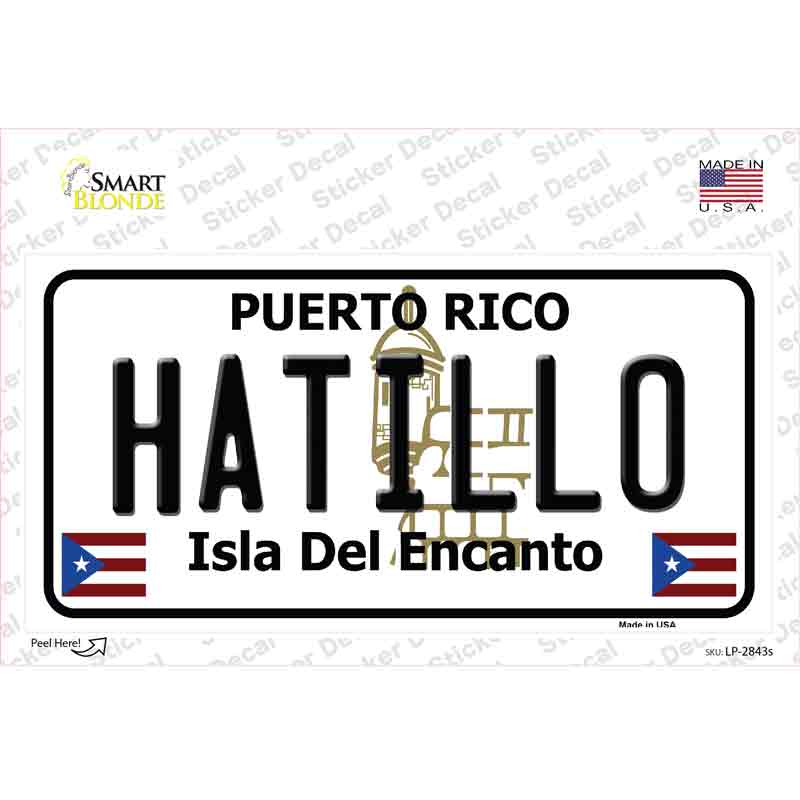 Hatillo Puerto Rico Novelty Sticker Decal