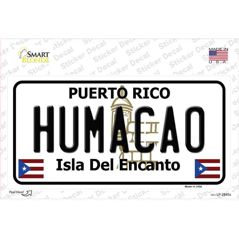 Humacao Puerto Rico Novelty Sticker Decal