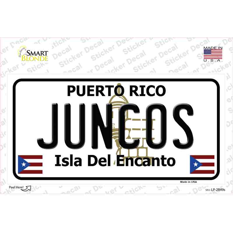 Juncos Puerto Rico Novelty Sticker Decal