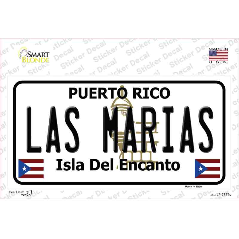 Las Marias Puerto Rico Novelty Sticker Decal