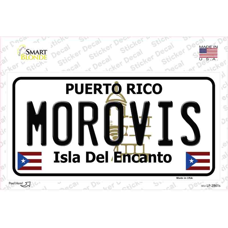 Morovis Puerto Rico Novelty Sticker Decal