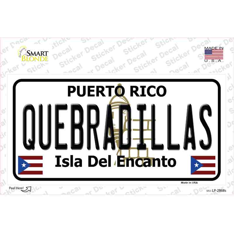 Quebradillas Puerto Rico Novelty Sticker Decal
