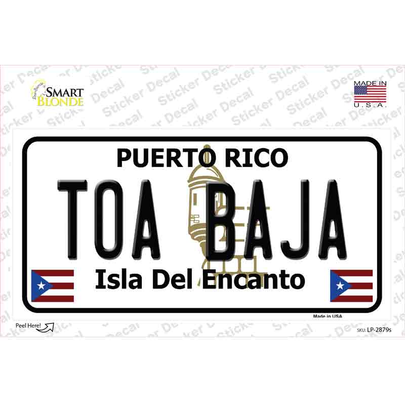 Toa Baja Puerto Rico Novelty Sticker Decal