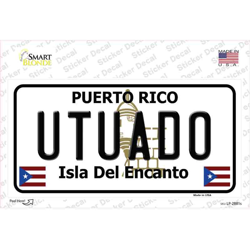 Utuado Puerto Rico Novelty Sticker Decal