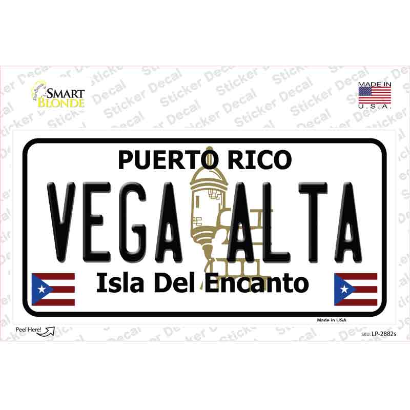 Vega Alta Puerto Rico Novelty Sticker Decal