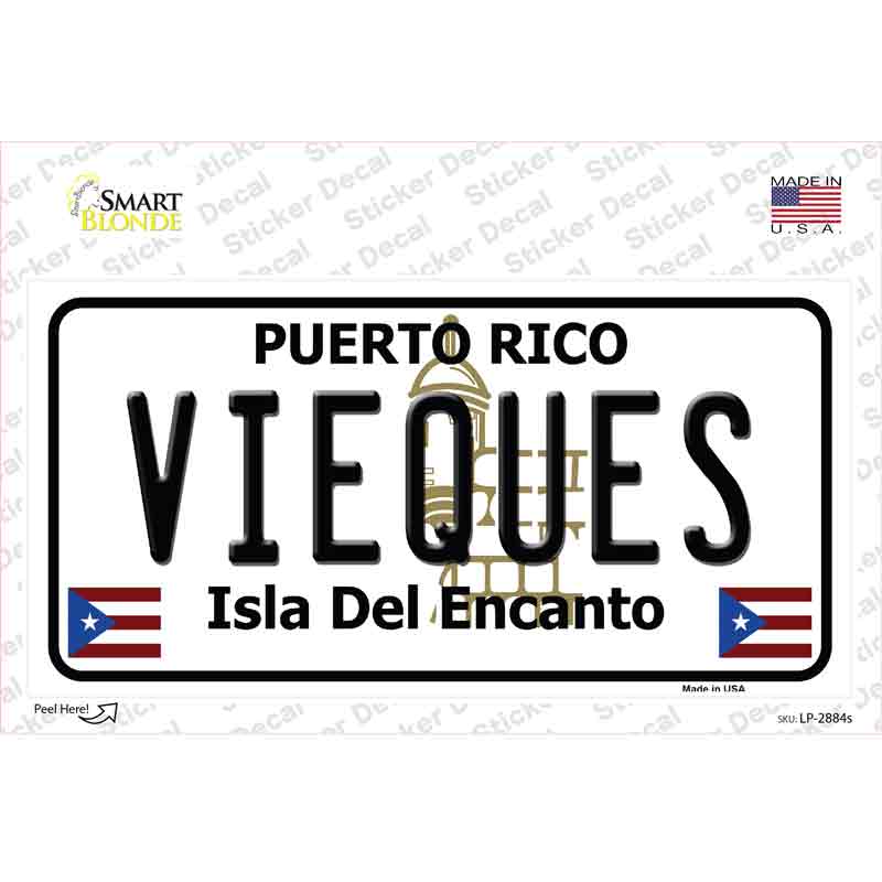 Vieques Puerto Rico Novelty Sticker Decal