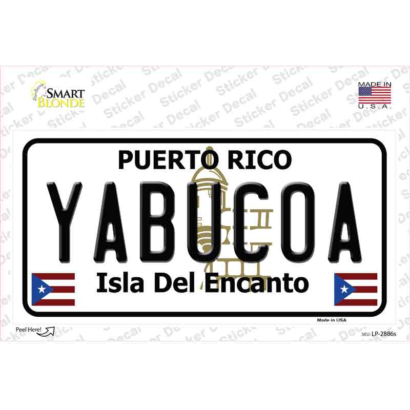 Yabucoa Puerto Rico Novelty Sticker Decal