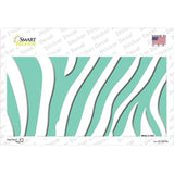 Mint White Zebra Novelty Sticker Decal