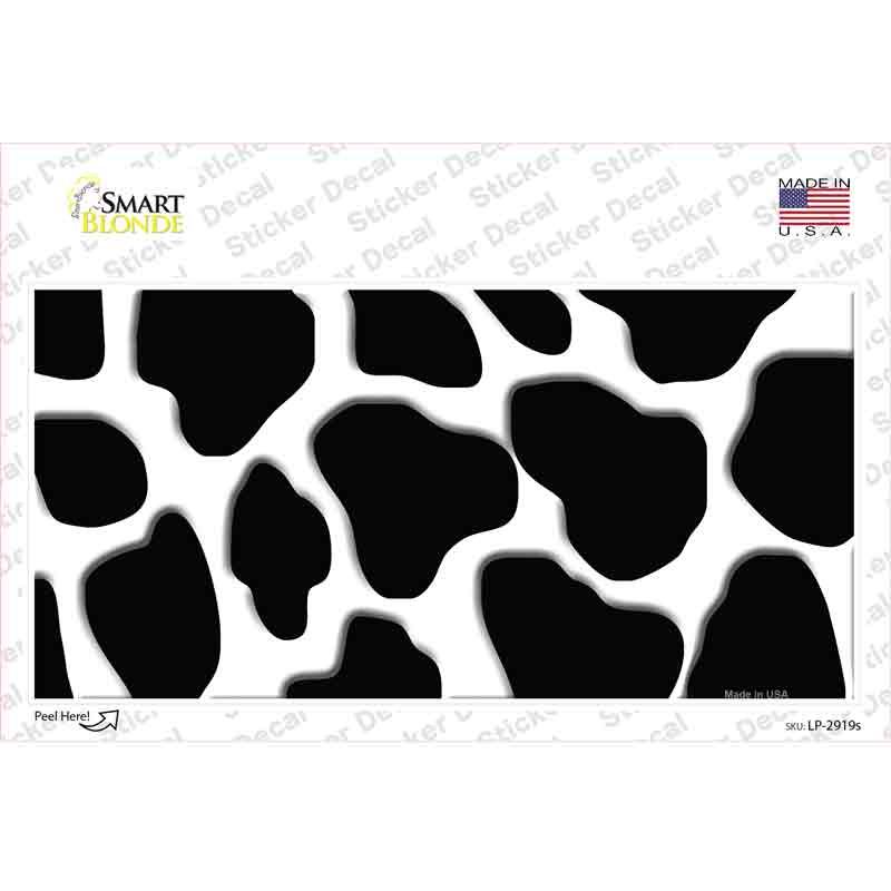 Black White Giraffe Novelty Sticker Decal