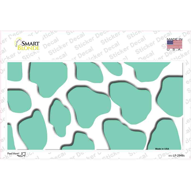 Mint White Giraffe Novelty Sticker Decal