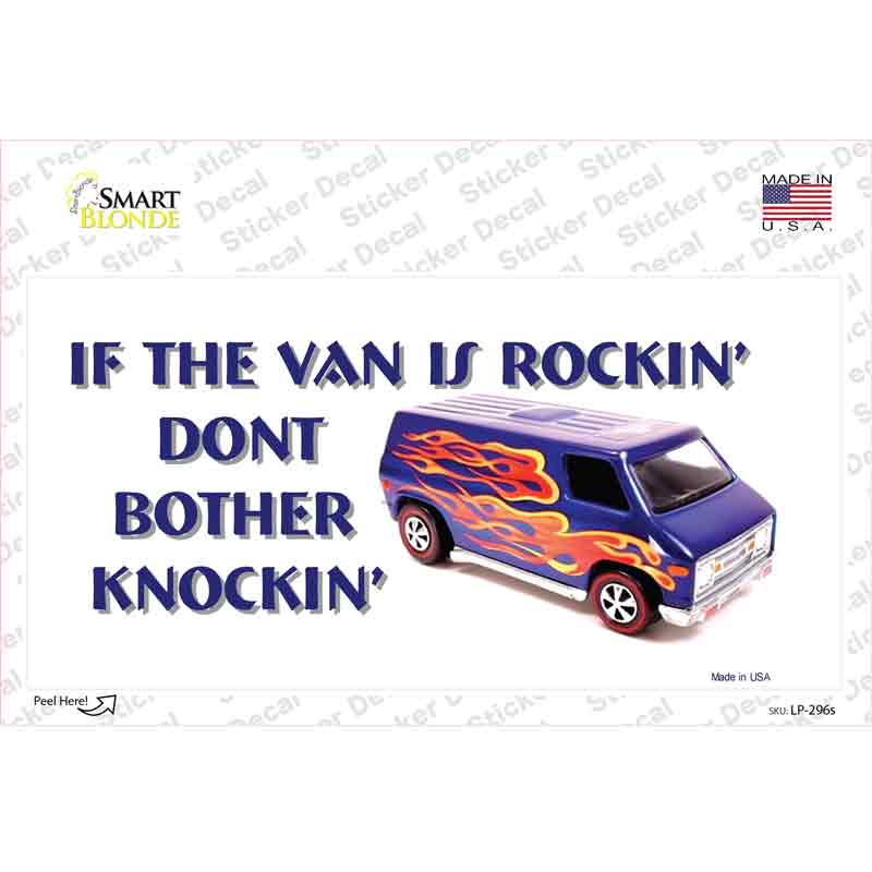 If Vans Rockin Novelty Sticker Decal