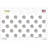 Grey White Polka Dot Novelty Sticker Decal