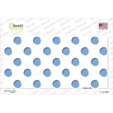 Light Blue White Polka Dot Novelty Sticker Decal