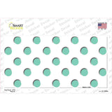 Mint White Polka Dot Novelty Sticker Decal