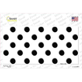 Black White Polka Dot Novelty Sticker Decal